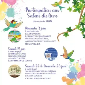 Annonce événement réseau sociaux Salon du livre