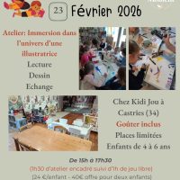Atelier enfant ·  Immersion dans l’univers d’une illustratrice (4–6 ans)